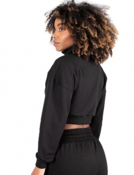 Gorilla Wear Dámská Ocala crop top mikina se zipsem černá