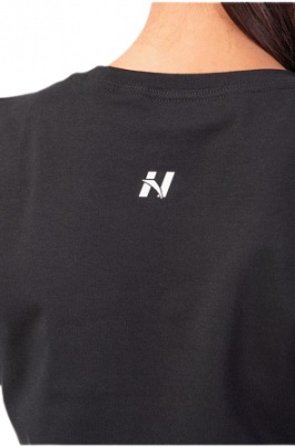 Nebbia Minimalist Logo Nebbia Crop Top 600 černý