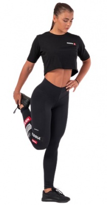 Nebbia Minimalist Logo Nebbia Crop Top 600 černý