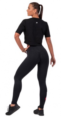 Nebbia Minimalist Logo Nebbia Crop Top 600 černý