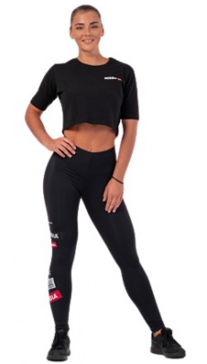 Nebbia Minimalist Logo Nebbia Crop Top 600 černý