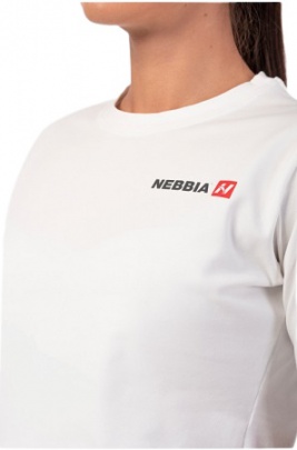 Nebbia Minimalist Logo Nebbia Crop Top 600 krémový