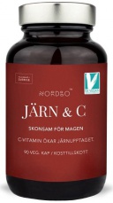 Nordbo Järn & C (Železo a Vitamín C) 90 kapslí