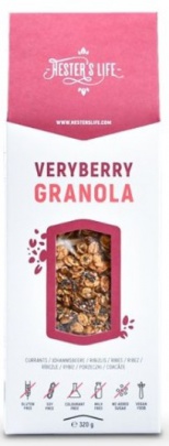 Hester's life Granola Extra 320 g - VeryBerry VÝPRODEJ (POŠK.OBAL)