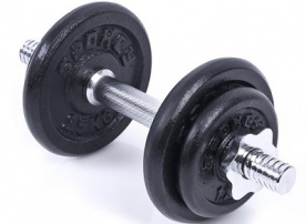 Spokey Jednoruční činka nakládací 10kg sada Egir