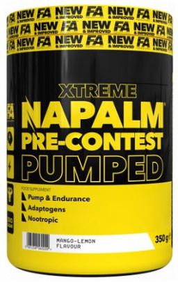 FA Xtreme Napalm Pre-Contest Pumped 350 g + FA Tričko Bílé + 2x EAA BCAA ZDARMA