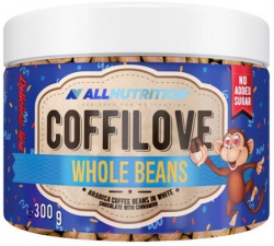 AllNutrition Coffilove Kávová zrna v bílé čokoládě 300 g