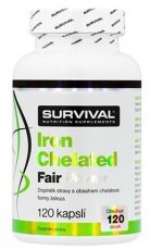 Survival Iron Chelated Fair Power 120 kapslí