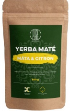 BrainMax Pure Organic Yerba Maté Máta & Citrón 1000 g