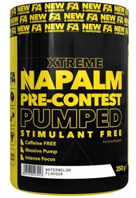 FA Xtreme Napalm Pre-Contest Pumped Stimulant Free 350 g + Tričko Červené + 2x EAA BCAA ZDARMA