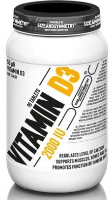 Sizeandsymmetry Vitamín D3 2000 IU 90 tablet PROŠLÉ DMT