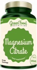 GreenFood Magnesium Citrate 90 kapslí
