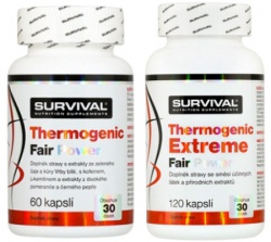 Survival Thermogenic Extreme Fair Power 120 kapslí + Thermogenic Fair Power 60 kapslí za zvýhodněnou cenu