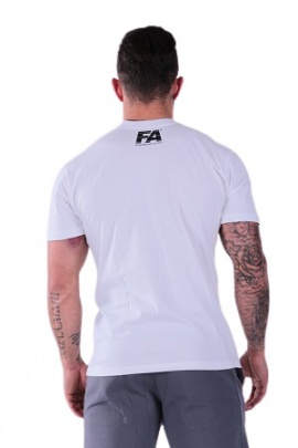 FA Pánské tričko Double Neck Bílá