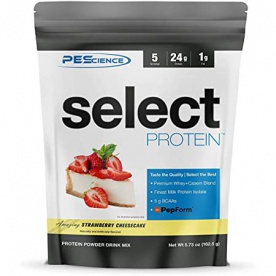PEScience Select Protein 1710g US verze - jahodový cheesecake VÝPRODEJ (POŠK.OBAL)