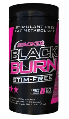 Stacker 2 Black Burn Stim Free 90 kapslí
