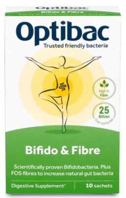 Optibac Bifido & Fibre (Probiotika při zácpě) 10 x 6 g sáček
