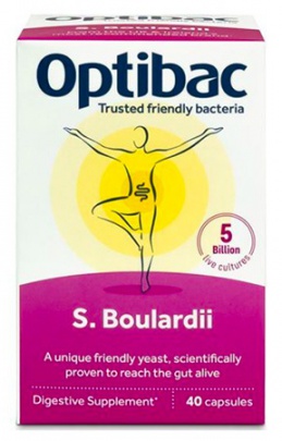 Optibac Saccharomyces Boulardii (Probiotika při průjmu)