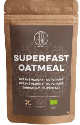 BrainMax Pure Superfast ovesné vločky BIO 1000 g VÝPRODEJ (POŠK.OBAL)