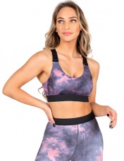Gorilla Wear Sportovní podprsenka Colby šedá/růžová