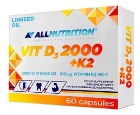 AllNutrition Vitamín D3 2000 + K2 60 kapslí