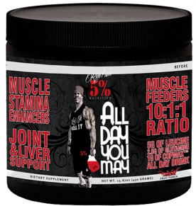 5% Nutrition Rich Piana All Day You May 435 g - Ovocný punč PROŠLÉ DMT
