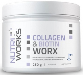 NutriWorks Collagen & Biotin Worx 250 g PROŠLÉ DMT