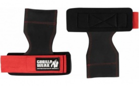 Gorilla Wear Lifting Grips - černá/červená