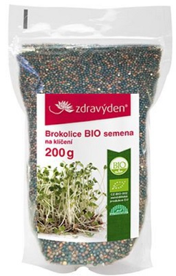 Zdravý den Brokolice BIO 200 g - semena na klíčení PROŠLÉ DMT (31. 10. 2022)