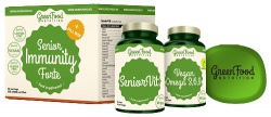 GreenFood Senior immunity Forte + pillbox 30 dávek