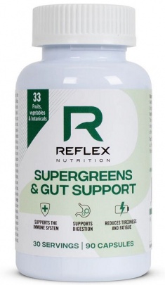 Reflex Supergreens & Gut Support 90 kapslí
