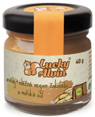 Lucky Alvin Arašídy + mléčná vegan čokoláda a mořská sůl 40 g PROŠLÉ DMT (10. 12. 2022)