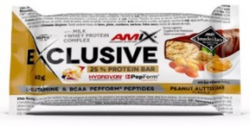 Amix Exclusive Protein Bar 40 g - peanut butter cake VÝPRODEJ (12/2022)
