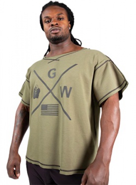 Gorilla Wear Pánské tričko Sheldon Workout Top Army zelený