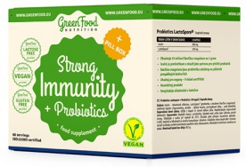 GreenFood Strong Immunity & Probiotics + Pillbox 60 + 60 kapslí