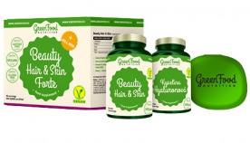 GreenFood Beauty Hair & Skin Forte + Pillbox 60 + 60 kapslí