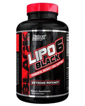 Nutrex Lipo 6 Black Weight Loss Support 120 kapslí PROŠLÉ DMT (7/2022)