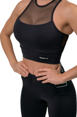 Nebbia FIT Activewear vyztužená sportovní podprsenka 437 černá