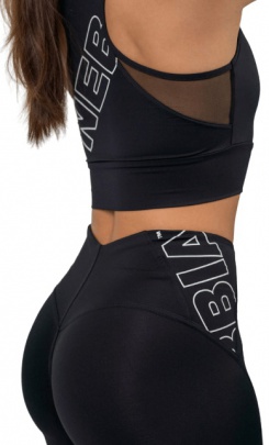Nebbia FIT Activewear vyztužená sportovní podprsenka 437 černá
