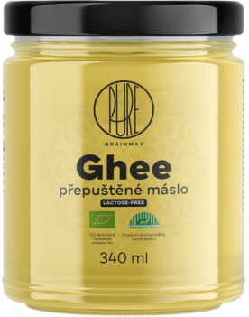 BrainMax Pure Ghee Přepuštěné máslo BIO 340 ml