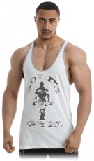 Gold's Gym Pánske tílko Camo Joe Stringer GGVST145 bílá
