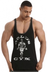 Gold's Gym Pánske tílko Camo Joe Stringer GGVST145 černá