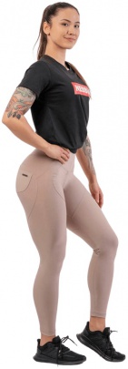 Nebbia Lifting Effect Bubble Butt legíny s vysokým pasem 587 béžová