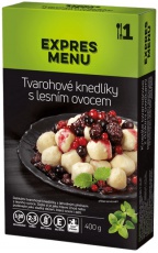 Expres menu Tvarohové knedlíky s lesním ovocem 400 g