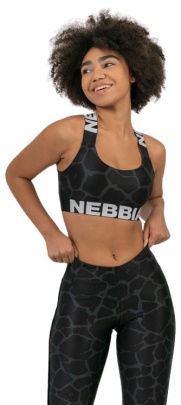 Nebbia Nature-Inspired Sportovní podprsenka 552 černá
