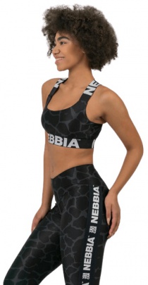 Nebbia Nature-Inspired Sportovní podprsenka 552 černá