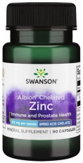Swanson Albion Zinc 30 mg 90 kapslí