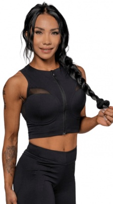 Nebbia Intense Dámský Crop top s vysokou podporou Mesh 842 gold
