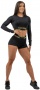 Nebbia Intense Dámský Crop top s dlouhým rukávem 839 gold