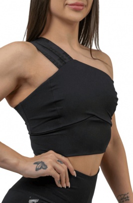 Nebbia Intense Dámská Sportovní podprsenka s vysokou podporou Asymmetric 841 černá
